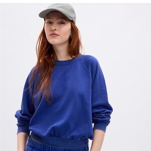 Gap Soft Raglan Sweatshirt Rolling Bay Blue XS like new
